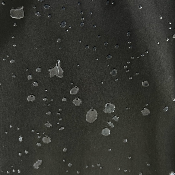 Women’s MYCRA PAC Raindrops Charcoal/black Rain coat with hood in size XL - Picture 8 of 11